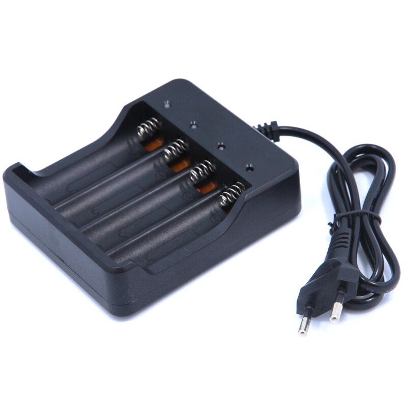 EU US plug 4 Slots Intelligent Battery Charger with short circuit protection For 4 X 18650 lithium-ion rechargeable battery
