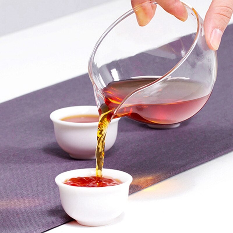 Transparent Glass Fair Cup Heat-Resistant Glass Tea Sea Bubble Tea Uniform Cup Transparent Kung Fu Tea Set