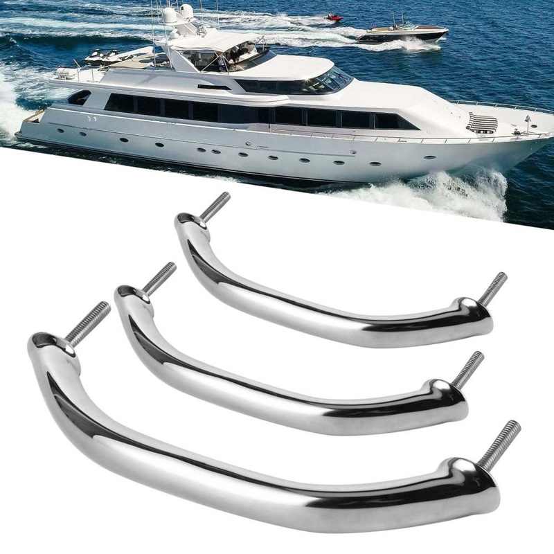 Marine Boat Handle Door Grab Bar Handrail Oval Stainless Steel Rail Grip for Hatch Deck