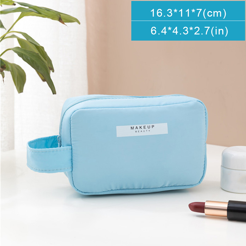 Kosmetikpung til kvinder, rejsetaske, vandtæt toiletartikler, skønhedsorganisator, dame, kosmetikpung, bærbar, håndholdt rejsetaske, toilettaske: Grøn