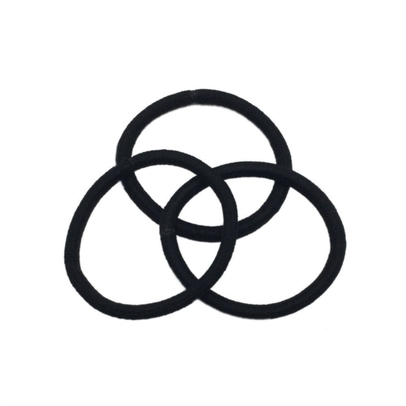 10/50 stuks 4mm Mix Kleur Zwart Geen schade Elastieken Haarbanden Bands Leagues Paardenstaarten Houders voor Mannen Vrouwen Meisjes en Jongens Bulk