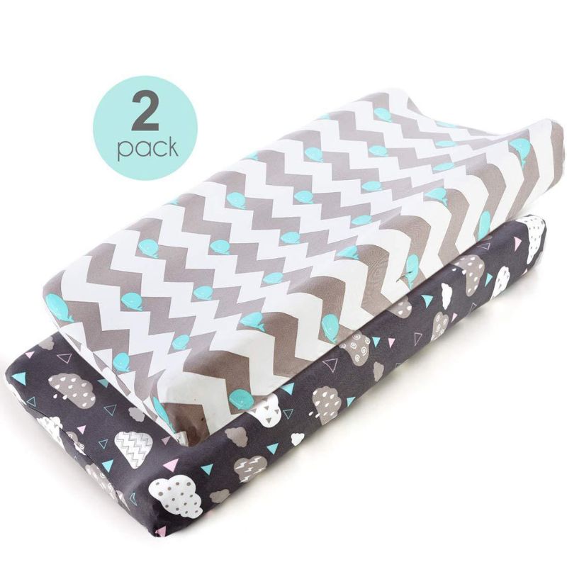 Wedge Baby Changing Mat Cradle Sheet Changing Pad Cover Set Ultra Soft Stretchy Fitted Change Pad Covers for Boys or Girls