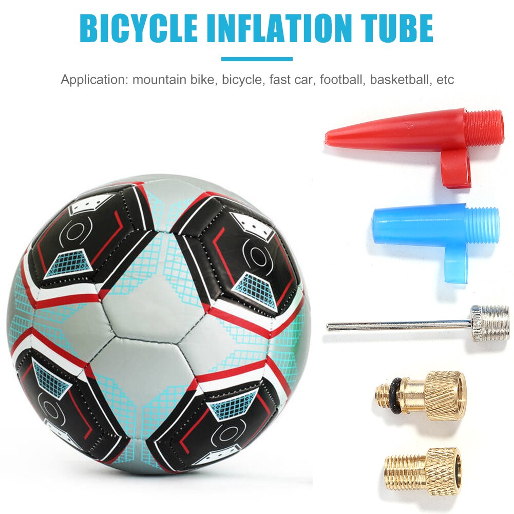 Fiyuer 100 Stuks Balpomp Met Naalden Adapter Bevestiging Klep Pin Voetbal Bal Basketbal Opblazen Naald Luchtslang Mondstuk
