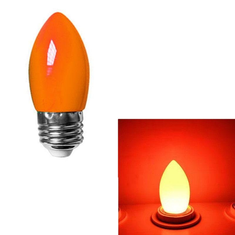 Led smd-lampor  c35 1w 2w 3w 5w e27 220v inomhus röd blå grön vit varm färgglad bröllopsdekoration jullampor hem