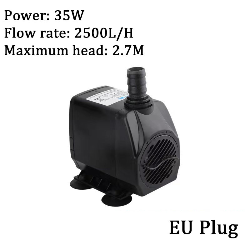 Bomba de água ultra silenciosa, mini ac220v, motor sem escova, submersível, adaptador de bomba de água para aquário, fonte de lago para jardim de tanque de peixes: 220V