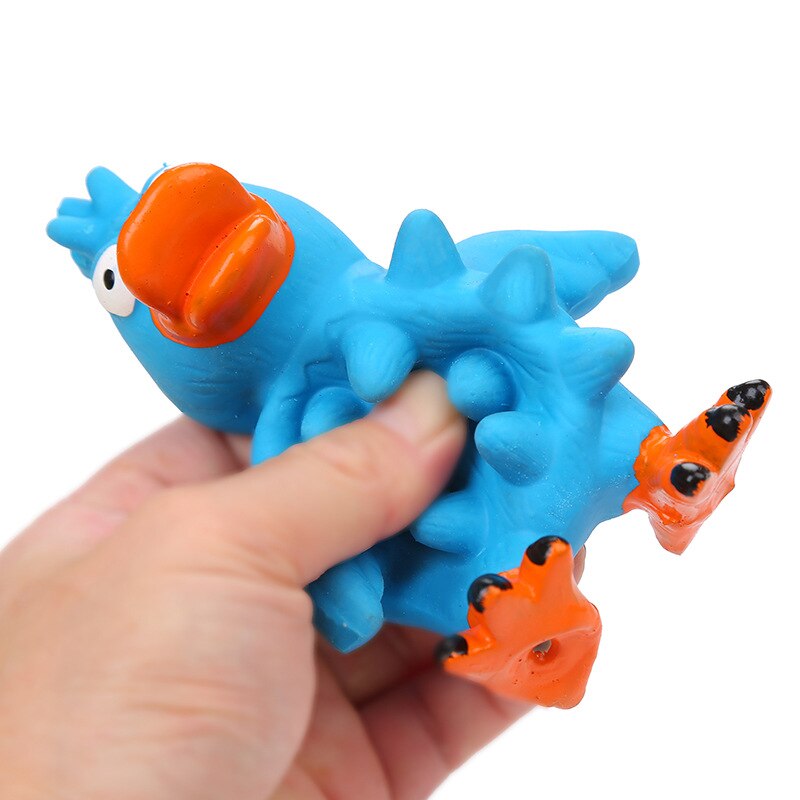 Latex Nibble Barbed Screaming Chicken Natural Latex Nibble Molar Tooth Cleaning Pet Toy Safety Dog ​​Chew Toy Pet Supplies