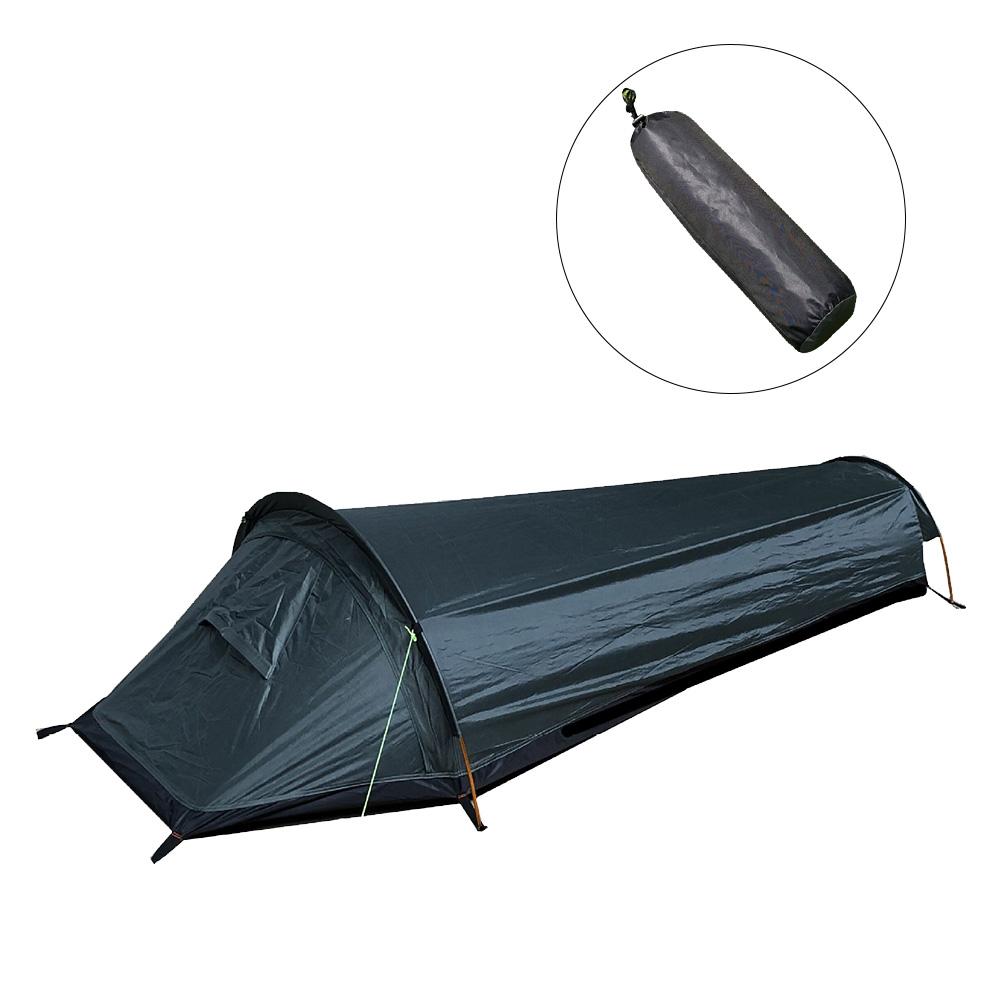 Erittäin kevyt bivvy -laukku teltta kompakti yksittäinen henkilö suurempi tila vedenpitävä makuupussin kansi bivvy -säkki ulkokäyttöön