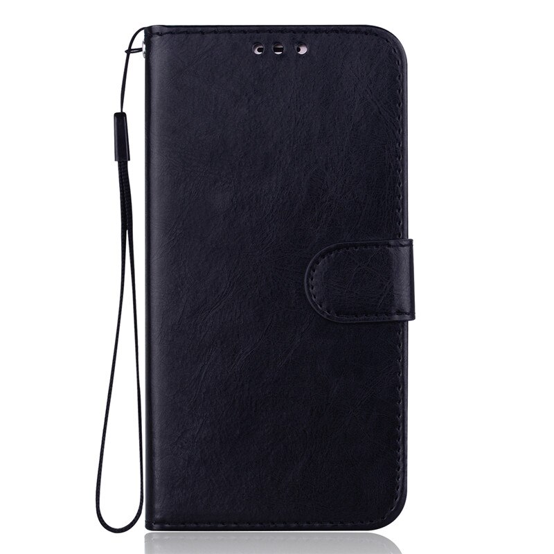 Leder Fall Für Huawei Ehre 7A Abdeckung DUA-L22 5,45 inch Brieftasche Flip Fall Für Huawei Ehre 7A Pro AUM-L29 5,7 zoll Coque Funda: 7A Pro (5.7) AUM-L29 / Black