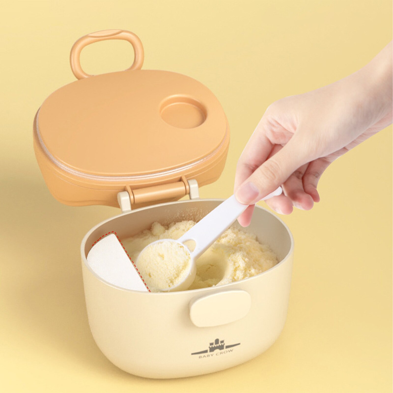 Crown Baby Milk Powder Box Portable Large-capacity Cute Complementary Food Box Small Mini Baby Moisture-proof Storage Tank
