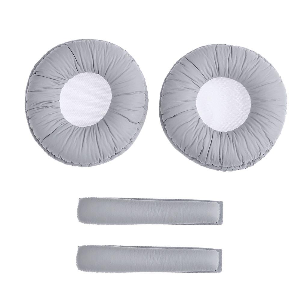1 Paar Audio Video Oortelefoon Accessoires Vervanging Oorkussens W/Hoofdband Kussens Voor Sennheiser PX100 PX200 Hoofdtelefoon: Grey