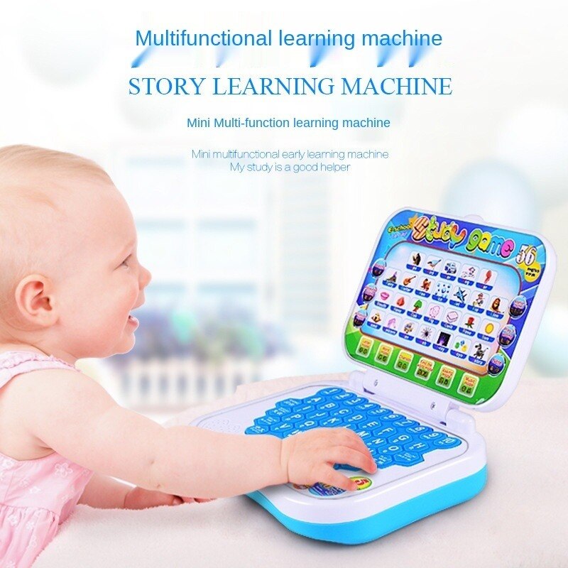 Baby Kids Learning Machine Kid Laptop Toy Early Interactive Machine Alphabet Pronunciation Educational Toys for Kids Baby