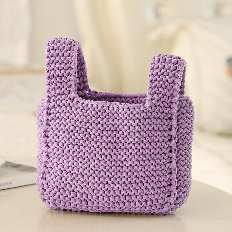 BONJEAN Handmade Materials Set DIY Bags Accessories Cute For Women GF Knitted DIY Bags Material BJ2856: Purple