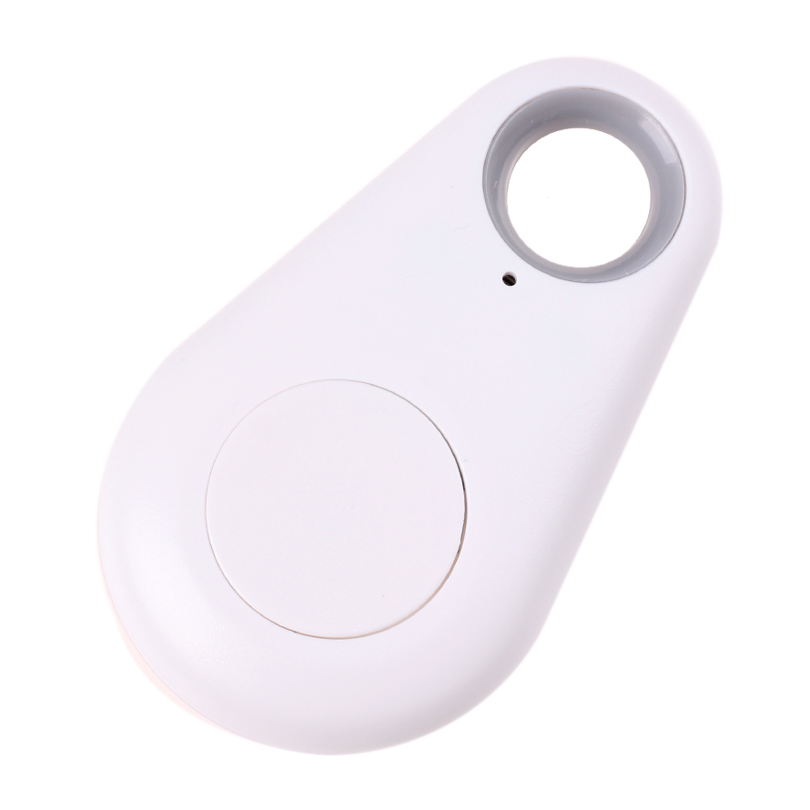 Mini localizador inteligente de carro, chaveiro anti-perda com rastreador bluetooth 4.0 para cachorro e criança chaveiro localizador: White