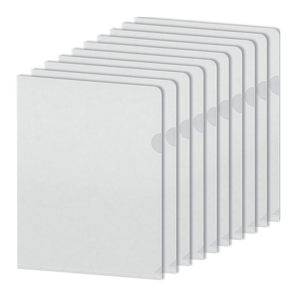 Clear Plastic Sleeves A4 Size, Clear Poly Document Folders Transparent Plastic File Pockets, Poly Project Envelopes Folder