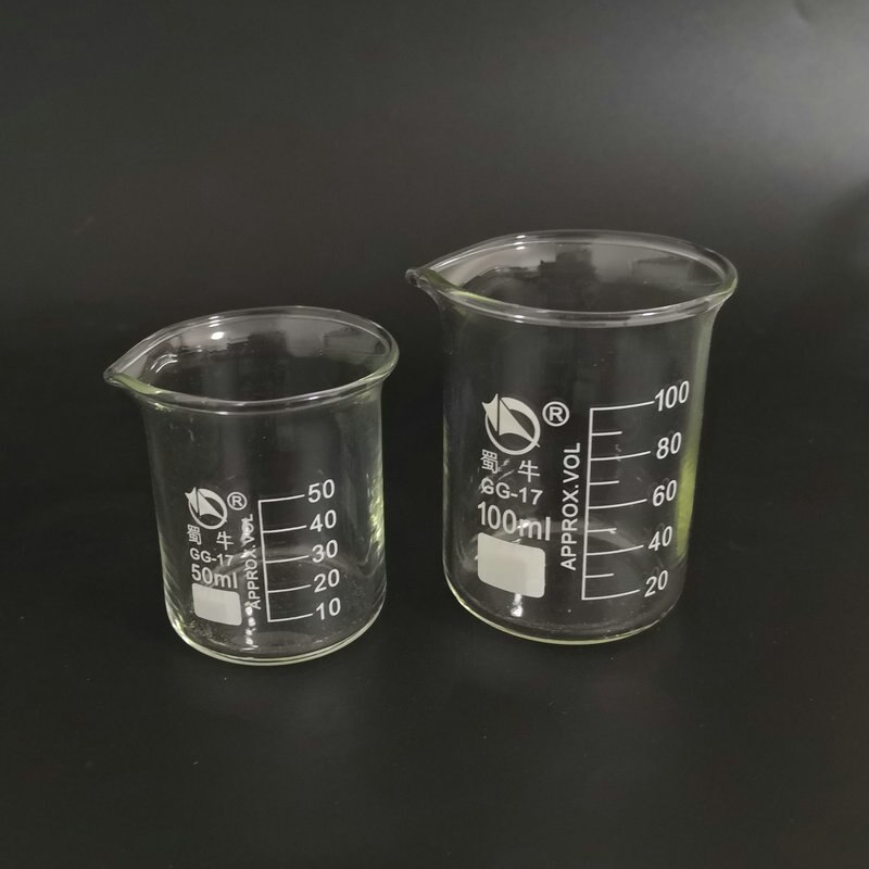 5 teile/satz 50 ml/100 ml/250 ml/500 ml/100 0ml transparent borosilikatglas Becher Für Labor Liefert