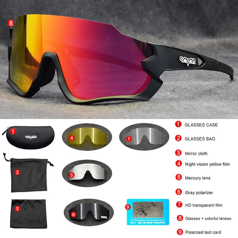Radfahren Brille Polarisierte MTB Fahrrad Gläser Männer Sport Sonnenbrille 100 Radfahren Brillen Geschwindigkeit verrotten Gafas Ciclismo Radfahren Sonnenbrille: 01