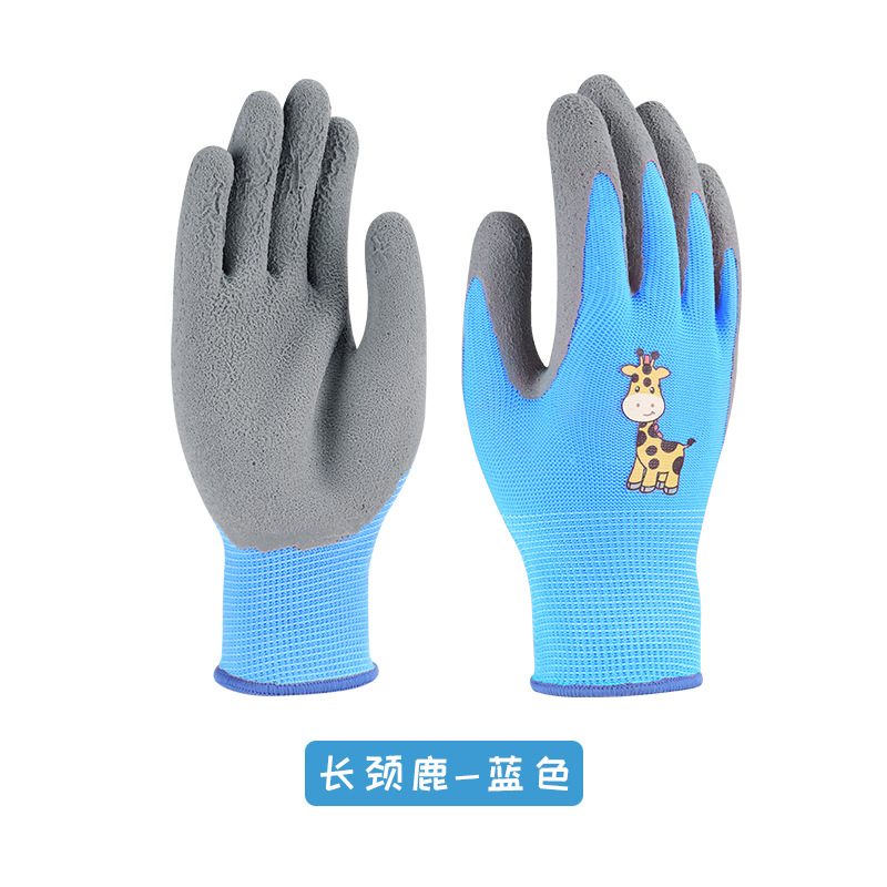 Kinder-Latex-Handschuhe, langlebig, wasserdicht, für Arbeit, Garten, rutschfest, Kindersicherheit, rosa Gummi-Handschuh, pannensicher, Küche, Hof: Rot