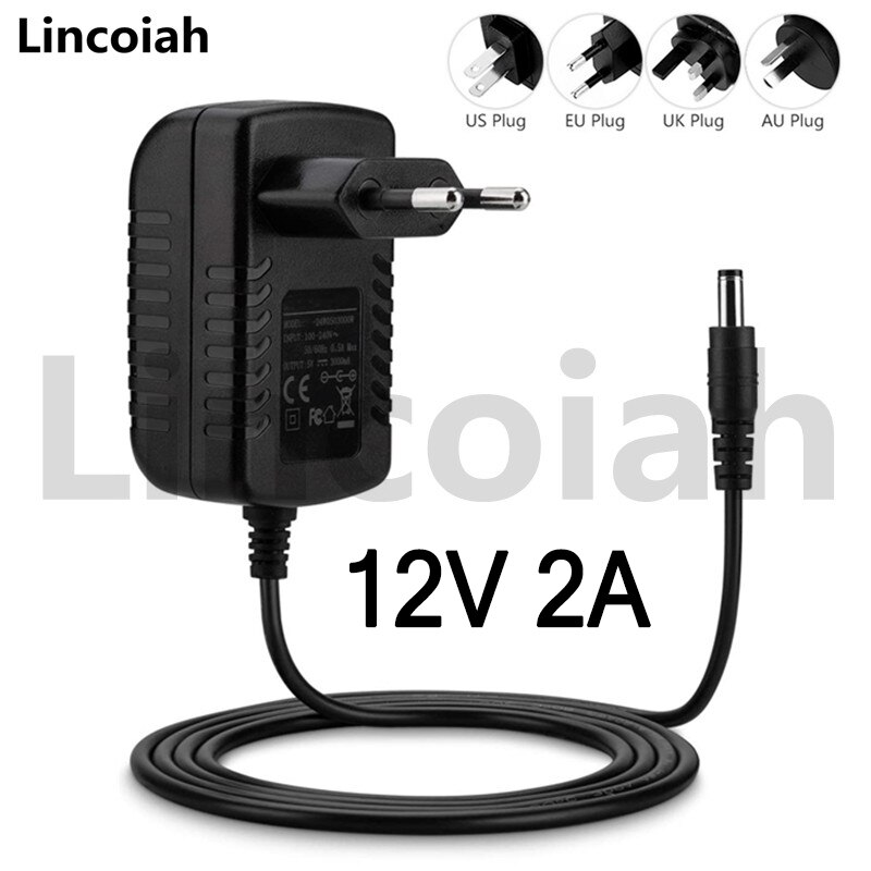 12V 2A Adapter Power Supply for Yamaha PA150-PA130 PA-3 PA-3B PA-3C PA-40 PA-5 PA-5C PA-5D PA-6 - DGX-640 EZ-200 PSR-170 220 225