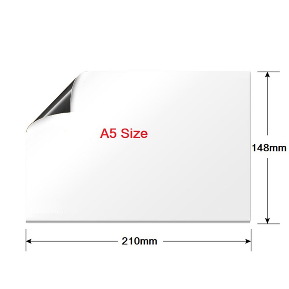A5 Größe Magnetische Whiteboard Weichen Hause Büro Küche Magnet Löschen Bord Weiß Bretter flexibel Pad Magnet Bord Kühlschrank: Ursprünglich Titel