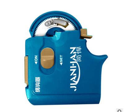 Automatische Draagbare Elektrische Vishaak Tier Machine Vissen Accessoires Tie Snelle Vishaken Lijn Koppelverkoop Apparaat Apparatuur: Blue