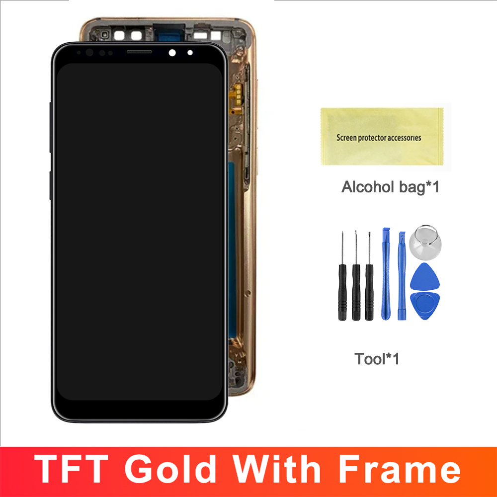 100% Tested Display For Samsung Galaxy S9 LCD With Digitizer Touch Screen Assembly SM-G960FD S9 G960 LCD with Frame Replacement: AQUA