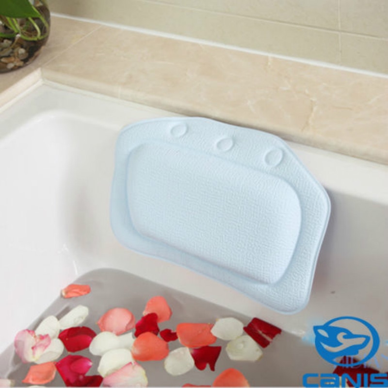 Cushioned Bath Tub Spa Pillow W Suction Cups Great Relaxing Bathtub Bath Pillow