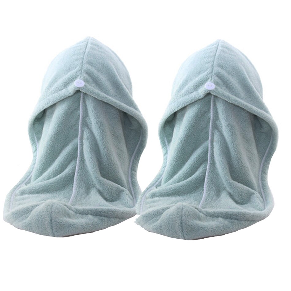 Microfiber Hair Towel Wrap for Women Girls, Quick Dry Towel for Long Curly Hair, Hair Drying Soft Towels with Button 8 Colors