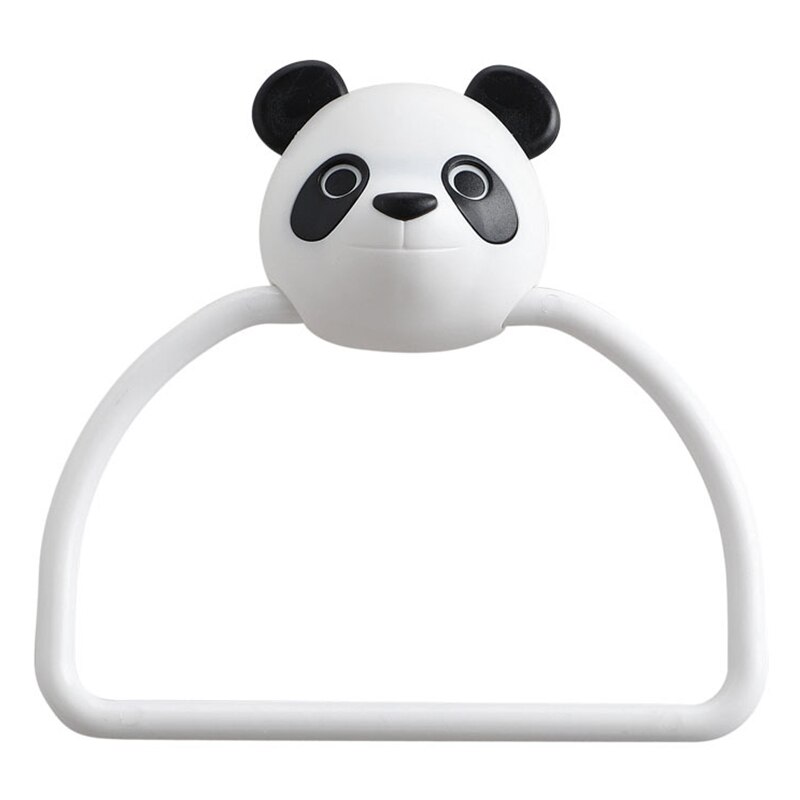 Cartoon Non-Punch Handdoekenrek Badkamer Rekken Handdoek Bar Wc Handdoek Hanger Badkamer Handdoek Rack: panda