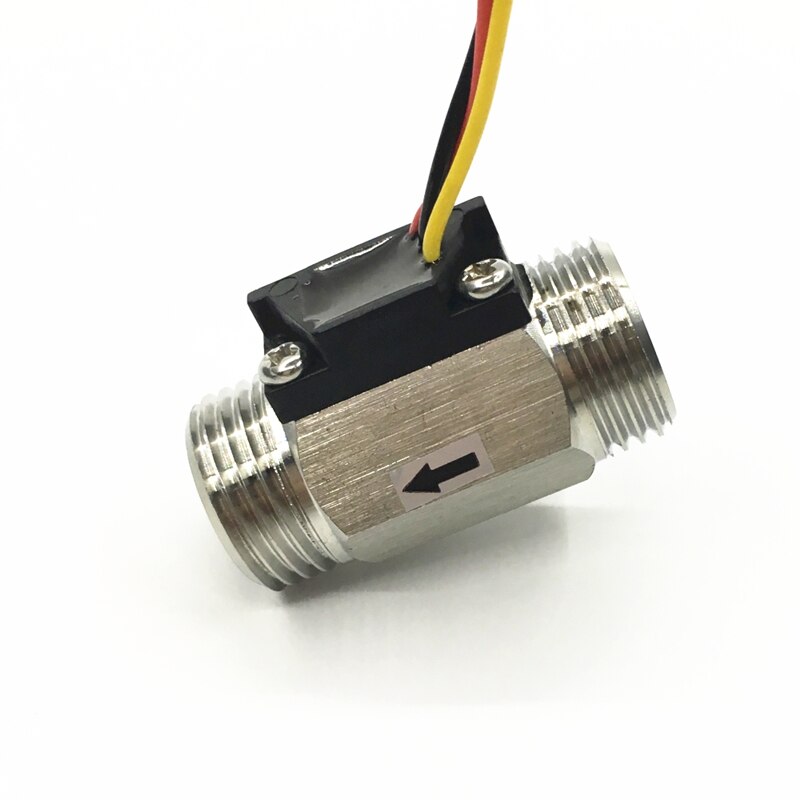 G1/2" 1~30L/Min Hall Effect Water Stainless Steel Flow Sensor Meter