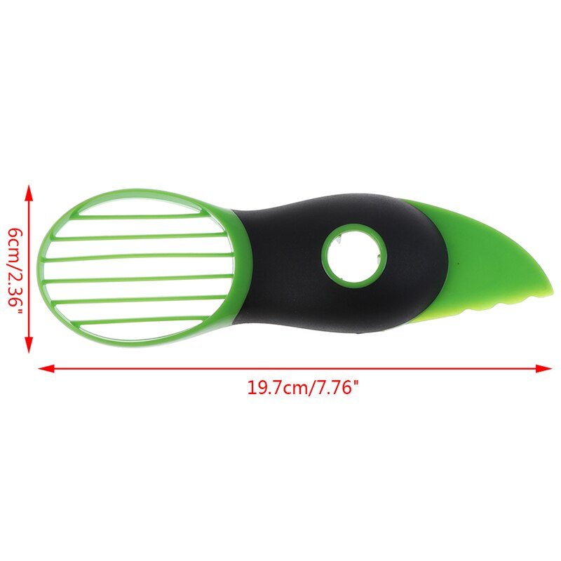 3 In 1 Avocado Slicer Shea Corer Boter Fruit Peeler Cutter Pulp Separator Mes