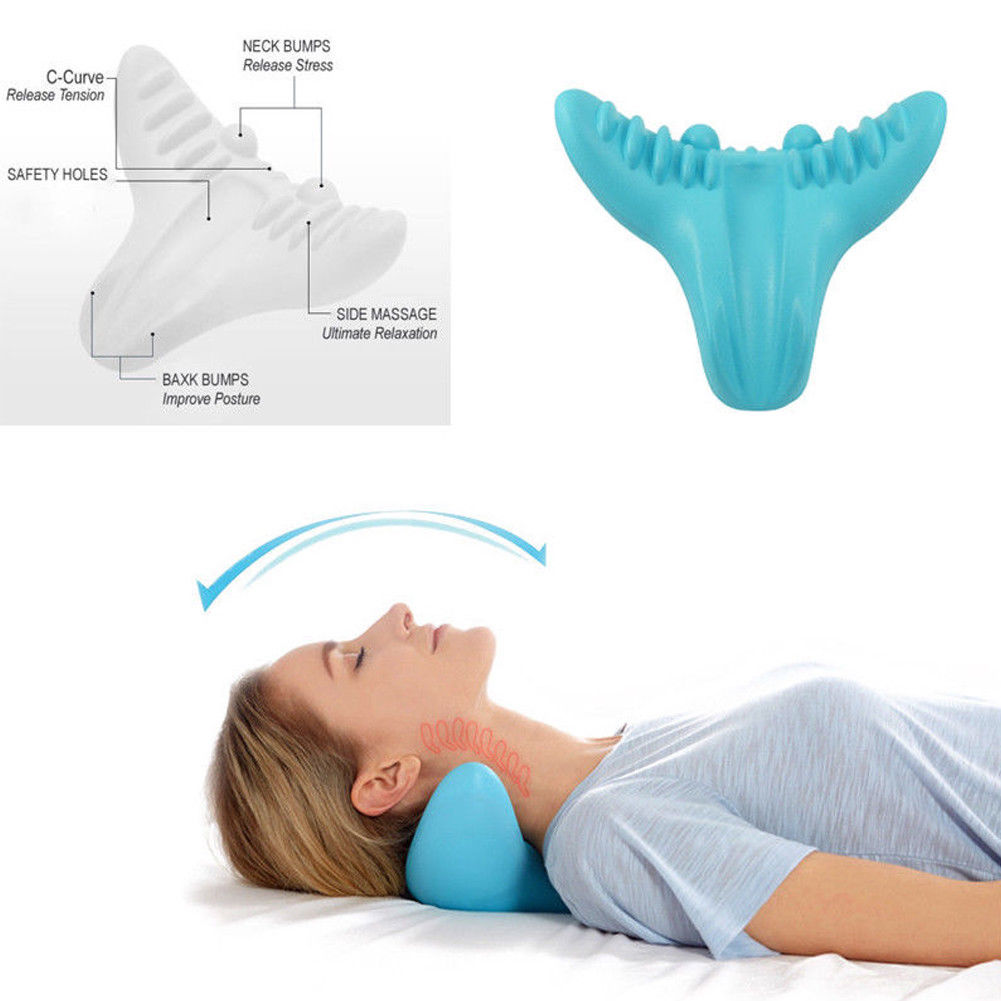2020 nye autentiske c-hvile nakke massage nakke og skulder korrektion smertelindring pude frigivelse spænding behagelig massage pude