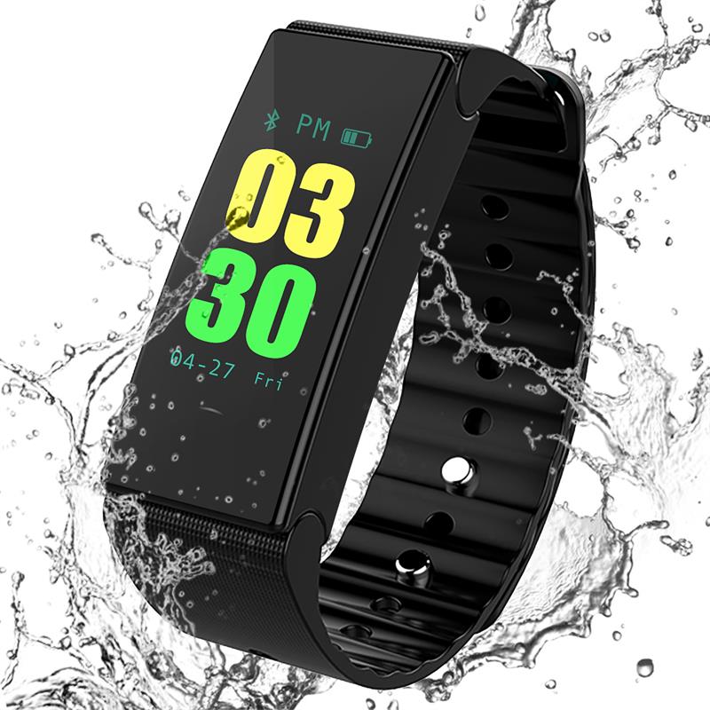 D1 bluetooth smart armband fitness tracker stegräknare aktivitetsmonitor band väckarklocka vibrationsarmband ios android telefon