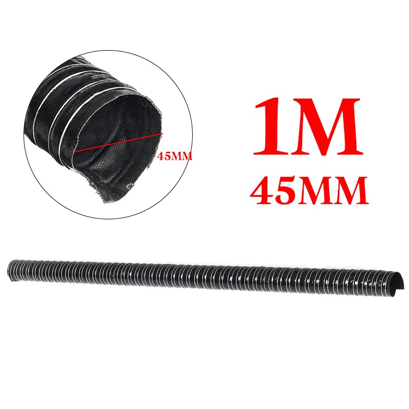 Car Hood Air Intake Pipe 1m Air Ducting Hose Heat Resistant Temperature Resistance 45/51/57/60/63/70/76mm: 45mm
