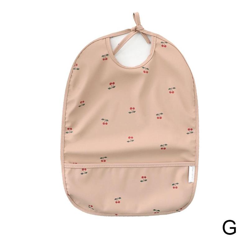 Baby Mouwloze Bib Met Pocket Baby Spullen Kinderen Accessoires Voeden Tekening Schort Waterdichte Verstelbare Leuke Print Slabbetjes: Dark Grey