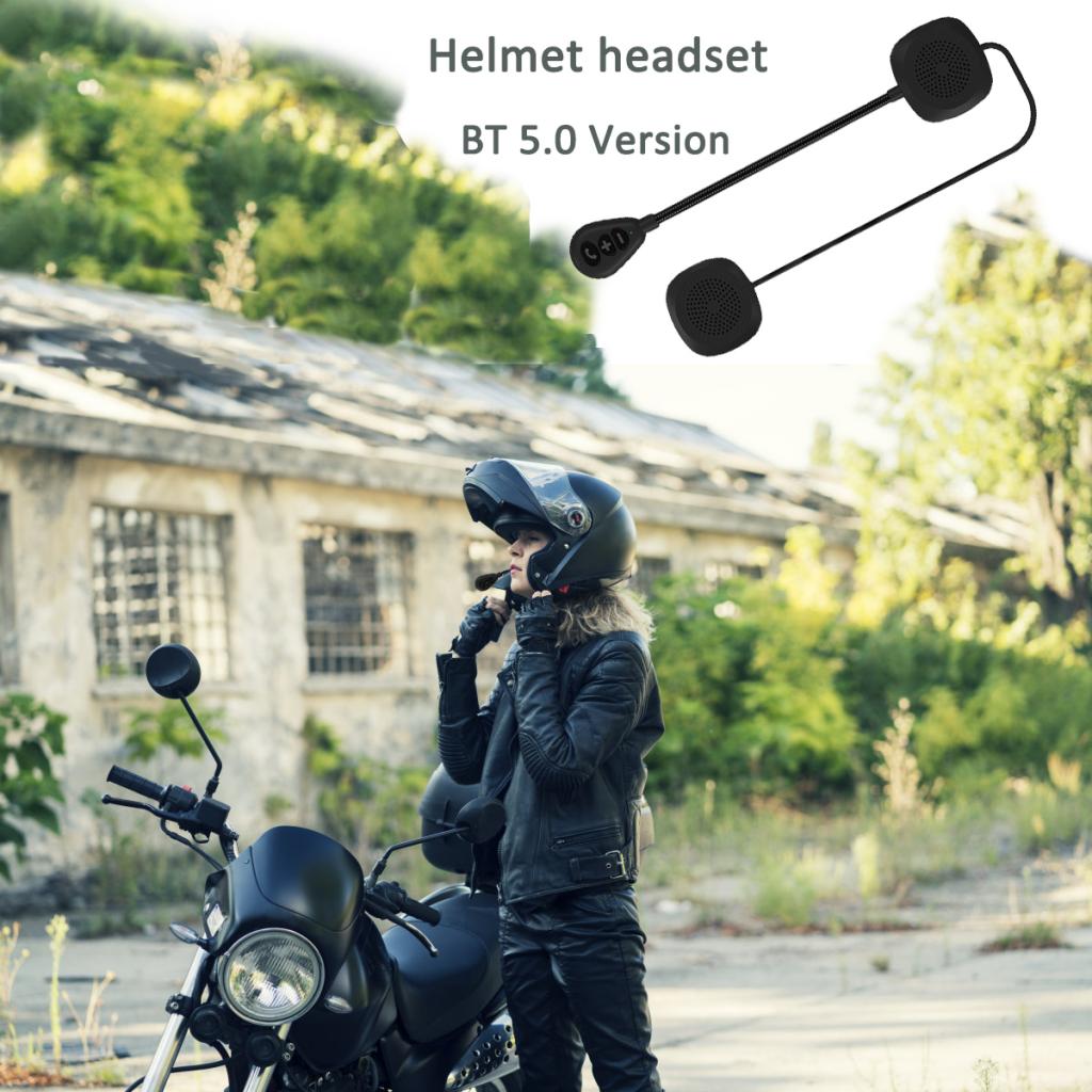 Bluetooth 5.0 Helm Speaker Draadloze Motorhelm Headset Speaker Handsfree Moto Intercom Interphone Met Usb Charger