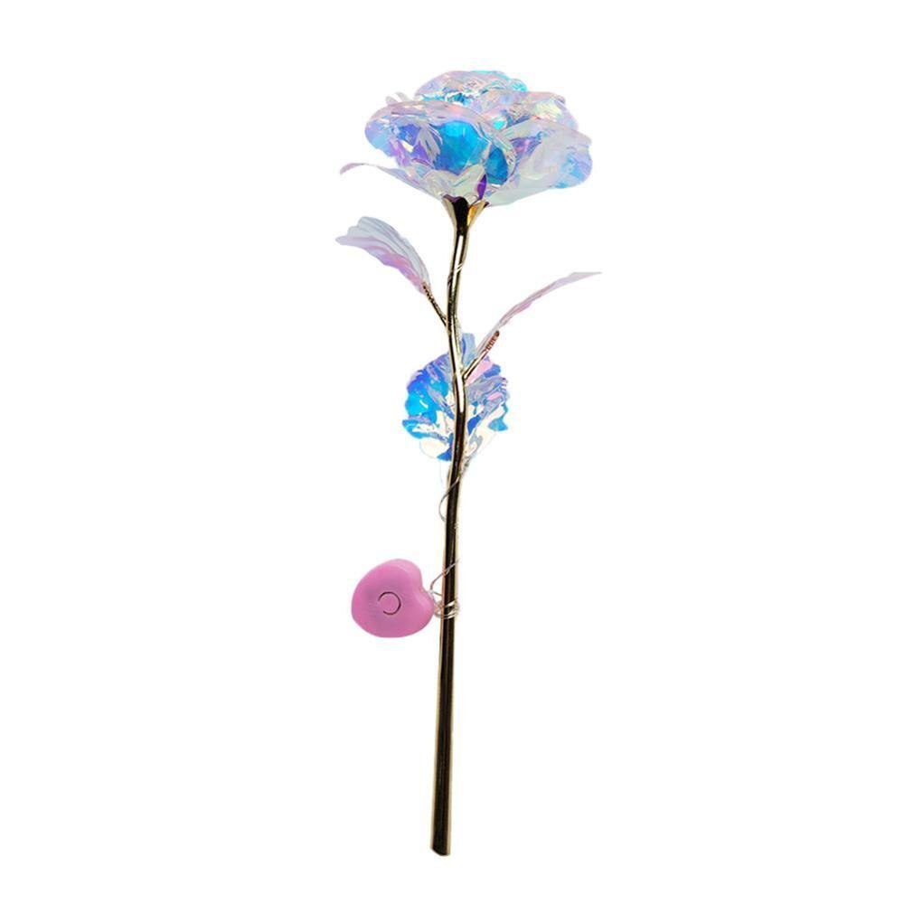 Valentinsdag 24k folie belagt rose måke rose varer evig kjærlighet bryllup dekor dekor elsker belysning rose: Linjelys