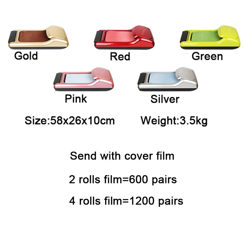 600/1200 Pairs Automatic Shoe Cover Machine Membrane Dispenser Waterproof Shoes Cover Household Hotel Office Time & Labor Saving