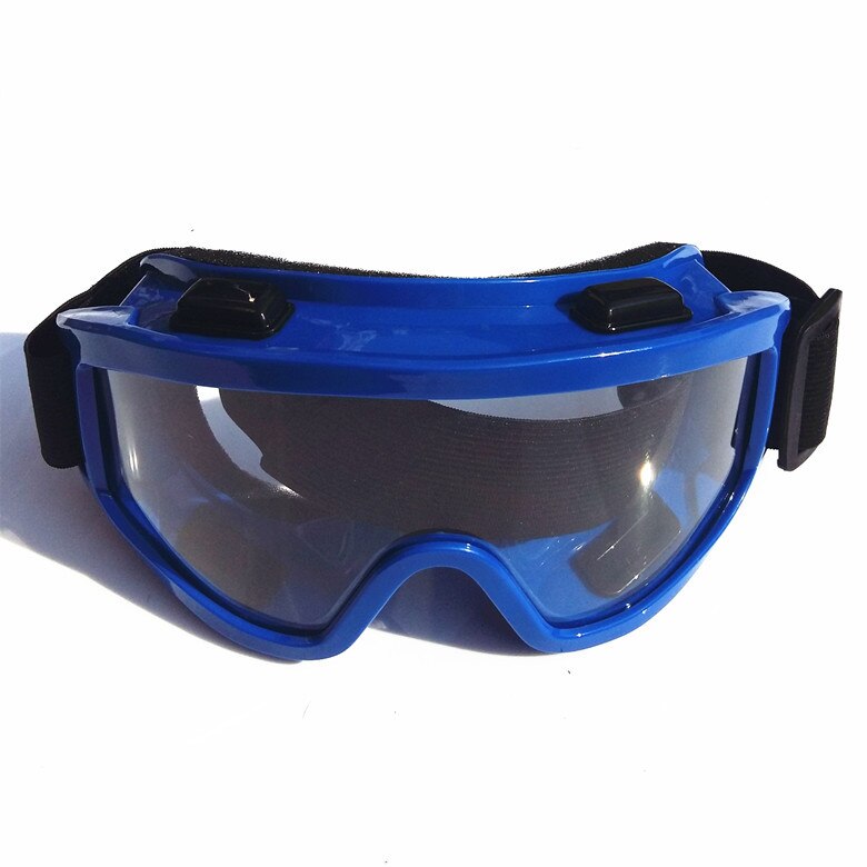 Gafas de esquí UV400 a prueba de viento y polvo, lentes para miopía integradas, gafas para esquiar: Blue clear