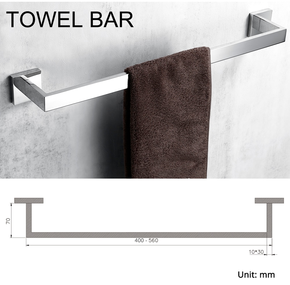 Badkamer Accessoires Set Bagnolux Rvs 304 Single Handdoek Bar Robehaak Toiletrolhouder Handdoek Ring Gepolijste Afwerking