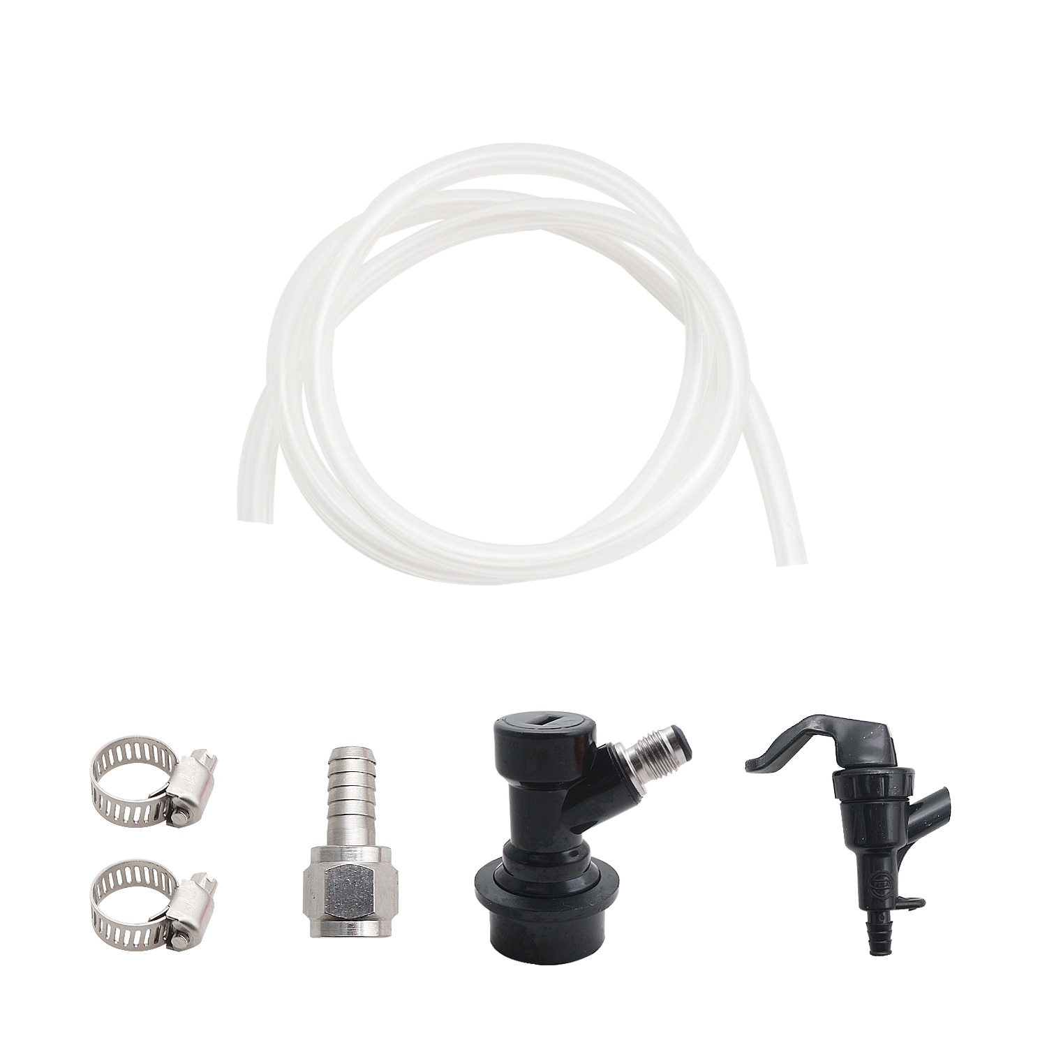 Plastic Ball Lock, MAGT 4 stuks bal-lock-aansluiting Keg-armatuur wijn Bier Making Home Brewing plastic stekker met adapter klem