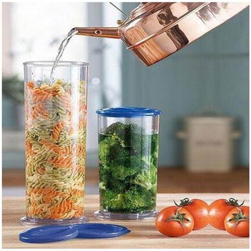 Pasta ekspres kokke spaghetti maker pasta kog rør beholder hurtigt let koge