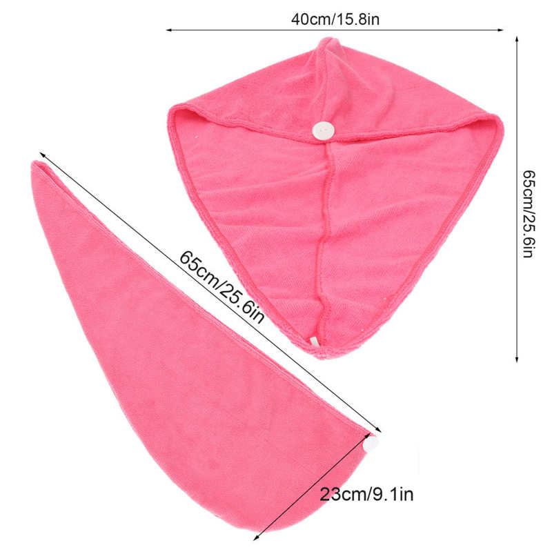 5Pcs Quick Dry Microfiber Haar Hoed Vrouwen Badkamer Sterke Wateropname Badhanddoek Haar Droog Handdoek Badkamer Benodigdheden
