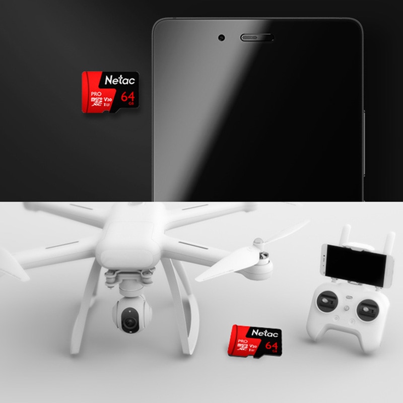 Netac Micro SD Card 64GB 128GB 256GB Class 10 UHS 1 U3 V30 Memory Card 64 128 GB Flash Microsd P500 Pro TF Card For Smartphone