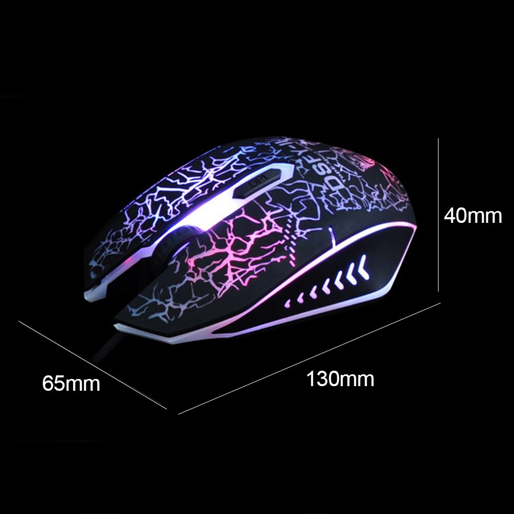 VODOOL Gaming Wired Keyboard and Mouse Combo Set with Backlight Mechanical Feeling Silent Gamer Kit Set for PC Laptop