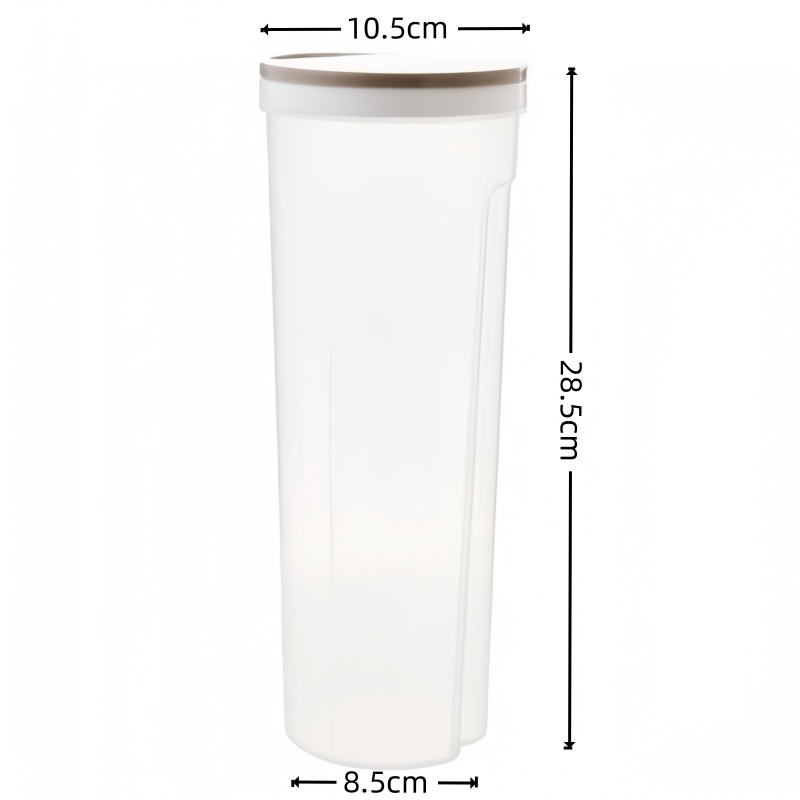 Noodle Opbergdoos Koelkast Vers Voedsel Doos Pasta Verzegelde Container Met Deksels Keuken Classificatie Organizer 30.5*8.5*7.5CM: Donker Kaki