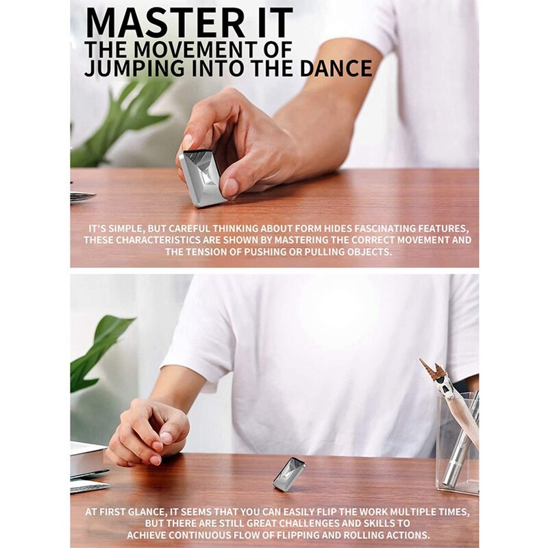 Flip Speelgoed Desktop Flip Roterende Speelgoed Pocket Stress Relief Speelgoed Zinklegering Vingertop Decompressie Flip Speelgoed