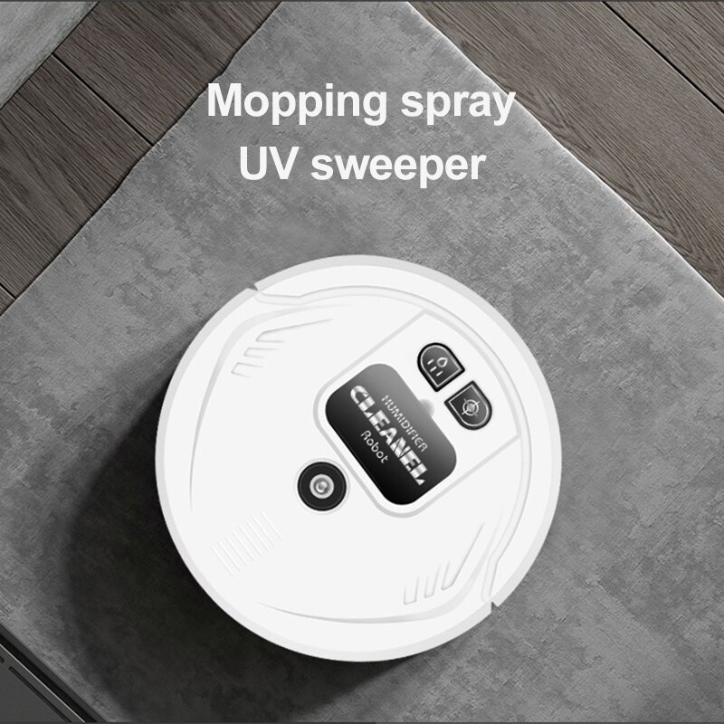 Automatische Vegen Robot Uv Desinfectie Usb Opladen Smart Stofzuiger Dweilen Spray Luchtbevochtiger Thuis Vloer Veegmachine Machine