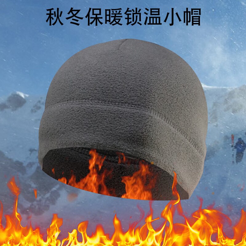 Casquette polaire extérieure, automne hiver laine mélanges doux bonnet tricoté hommes femmes chapeaux Ski casquettes bonnets couleur unie 12 couleurs