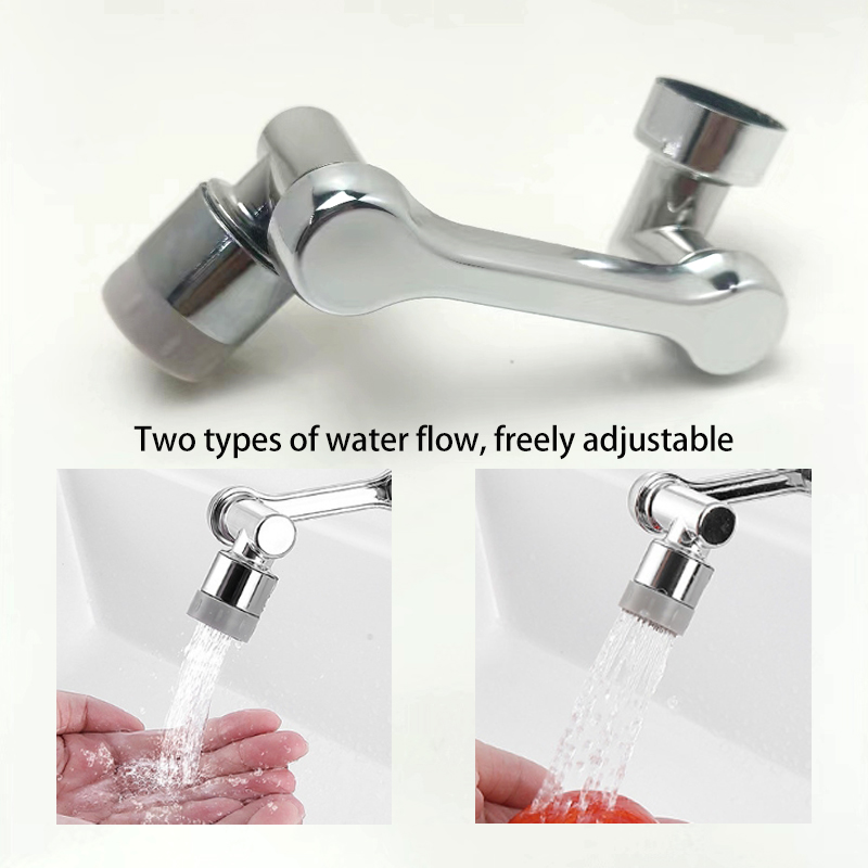 ABS Universal Rotation Extender Faucet Aerator Splash Filter Kitchen Washbasin Faucets Bubbler Nozzle Two Modes for Water Outlet