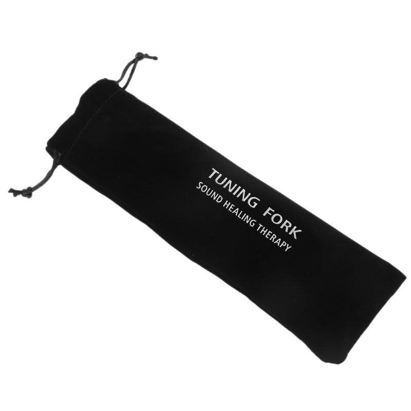 Diapasón de aluminio de 512HZ para chakras, vibración de sonido curativo con bolsa para martillo